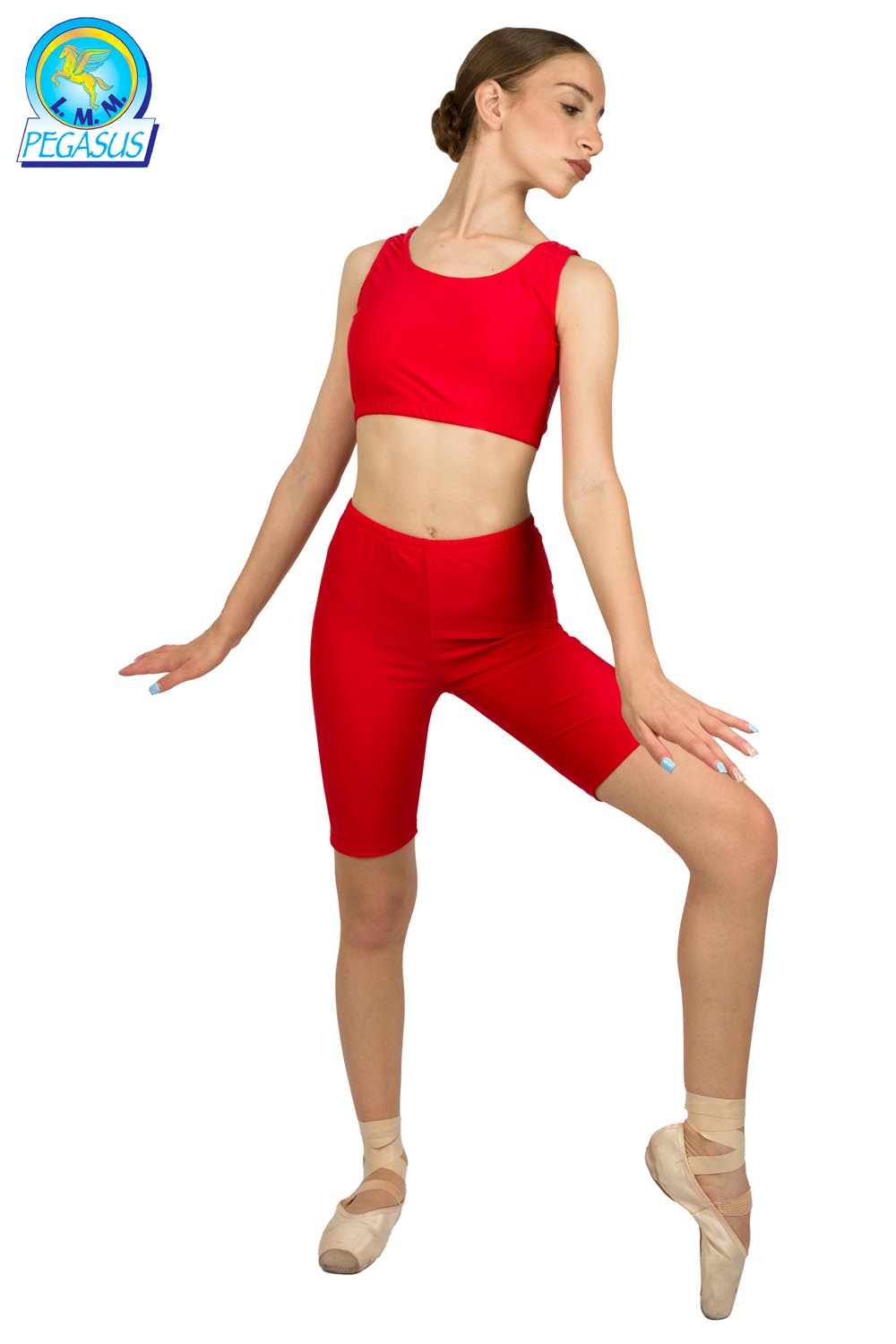 PANTALONCINI CICLISTA IN LYCRA ROSSO DONNA